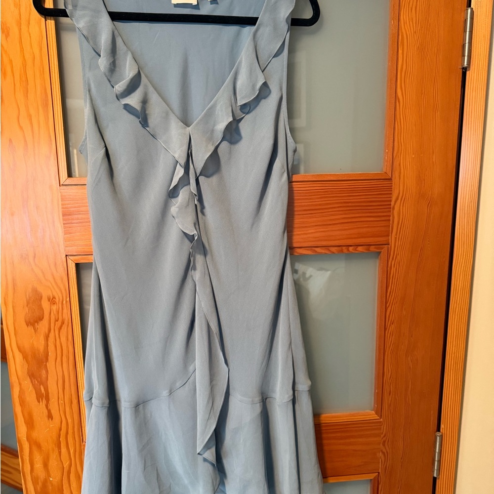 Wilfred Soft Blue Ruffle Dress